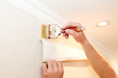 Pose de papier peint à Desnes — revêtements muraux et toiles de verre